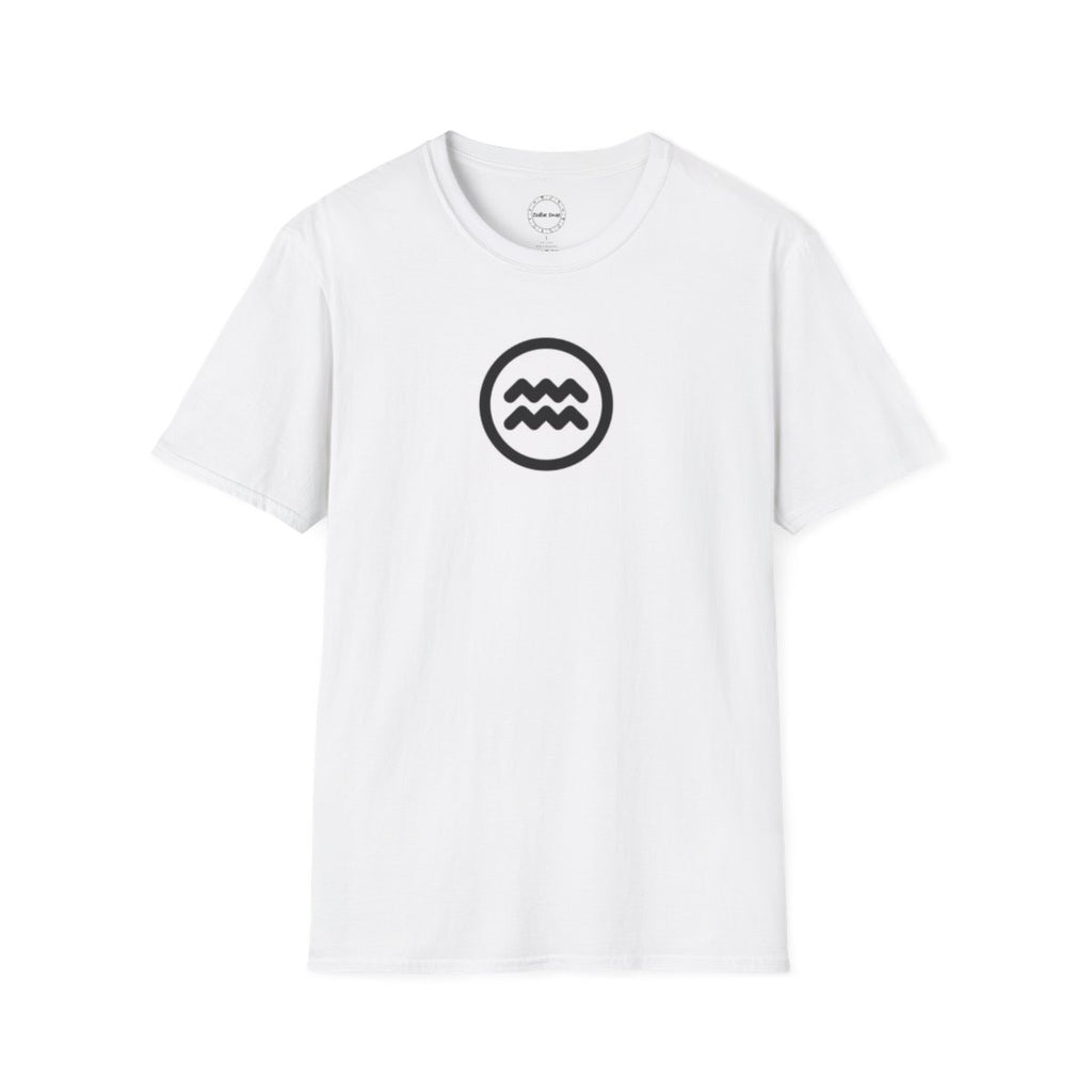 Aquarius Zodiac Symbol T-Shirt – Bold Astrology Horoscope Tee with Unique Design, Perfect Everyday Wear & Gift