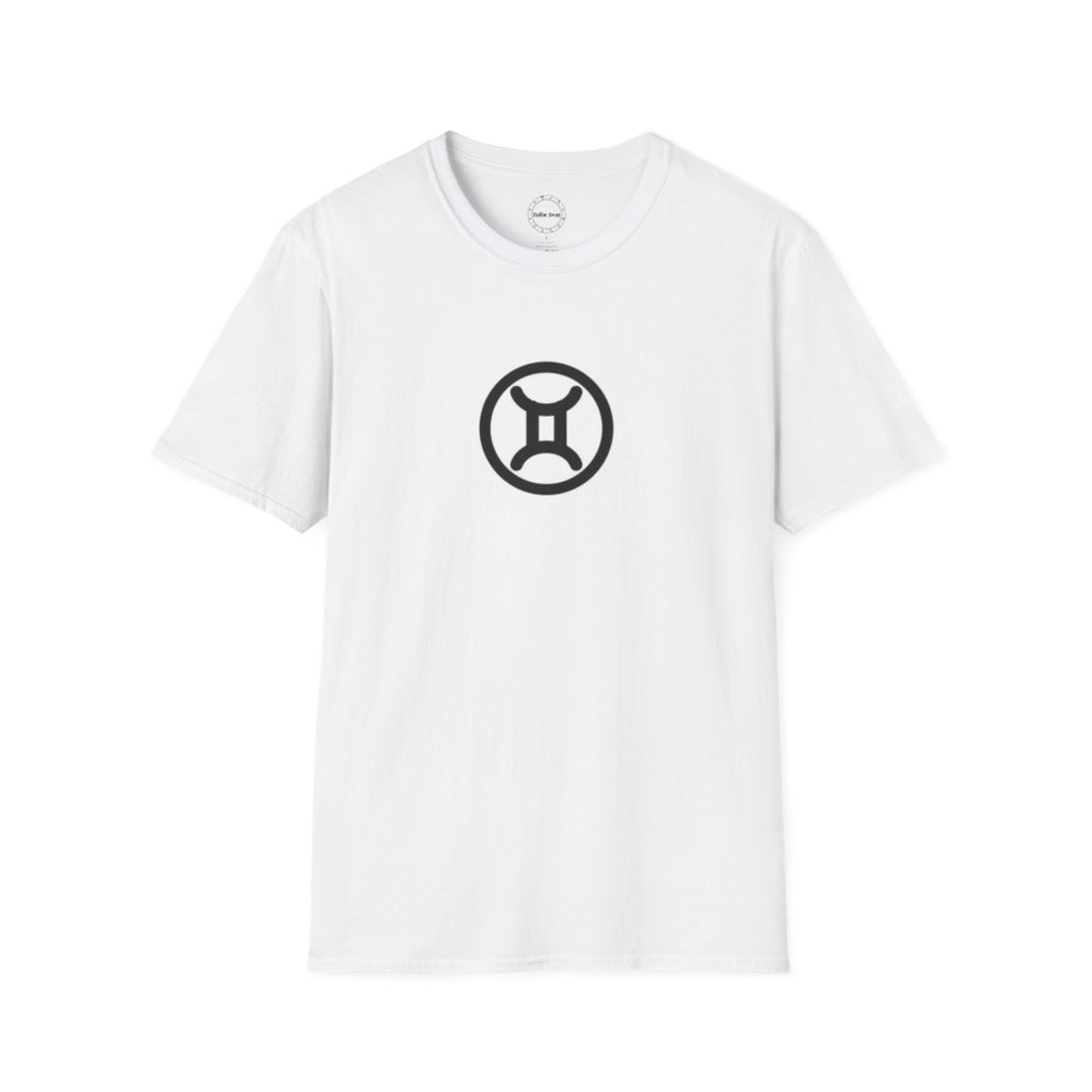 Gemini Zodiac Symbol T-Shirt – Bold Astrology Horoscope Tee with Unique Design, Perfect Everyday Wear & Gift